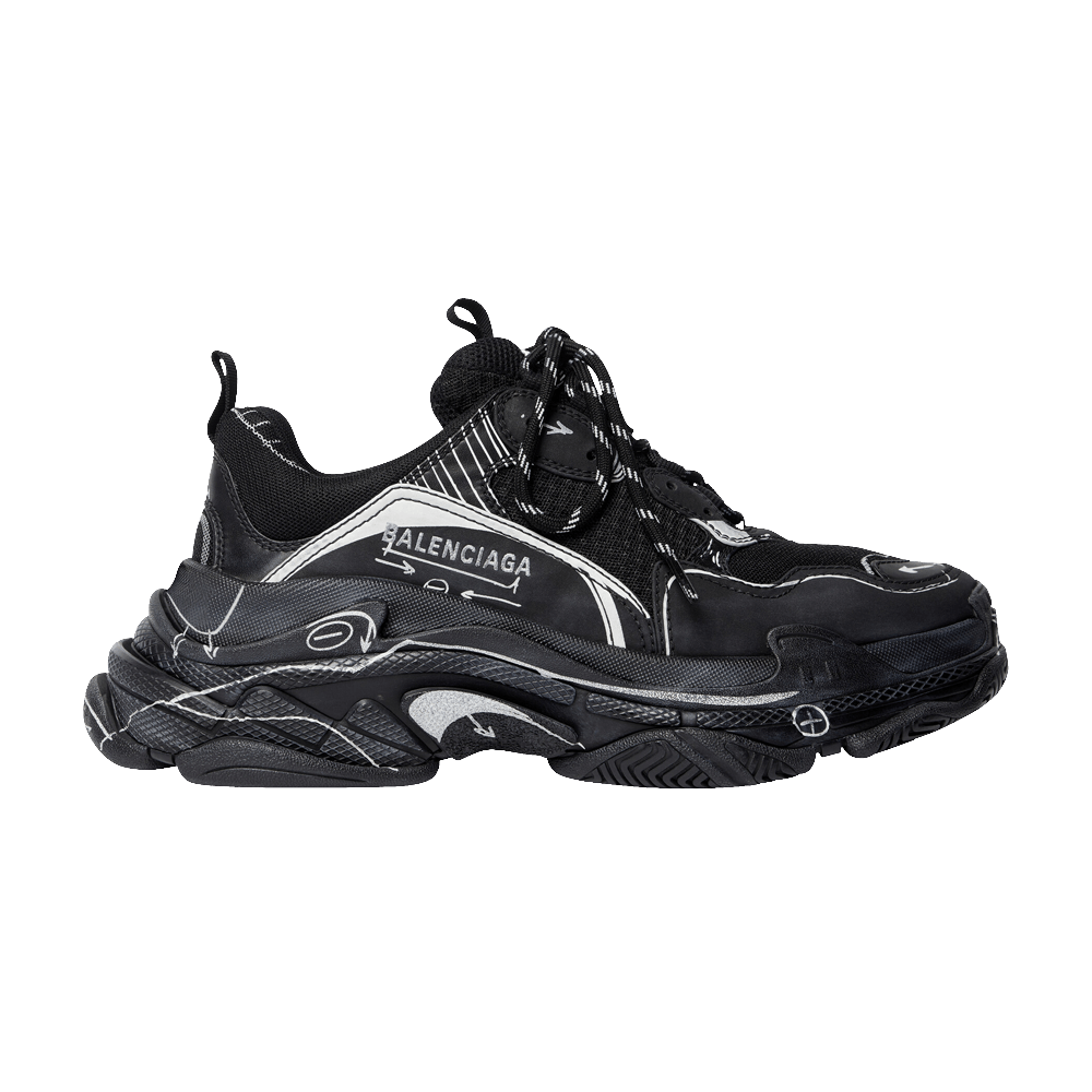 Кроссовки Balenciaga Triple S Sneaker 'Sketch - Black'