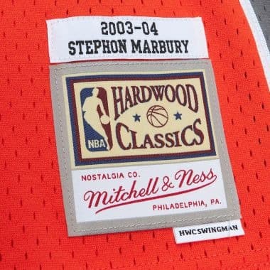 Баскетбольная джерси 2003-04 Phoenix Suns Stephon Marbury #3 Hardwood Classics Throwback NBA Swingman Orange Jersey