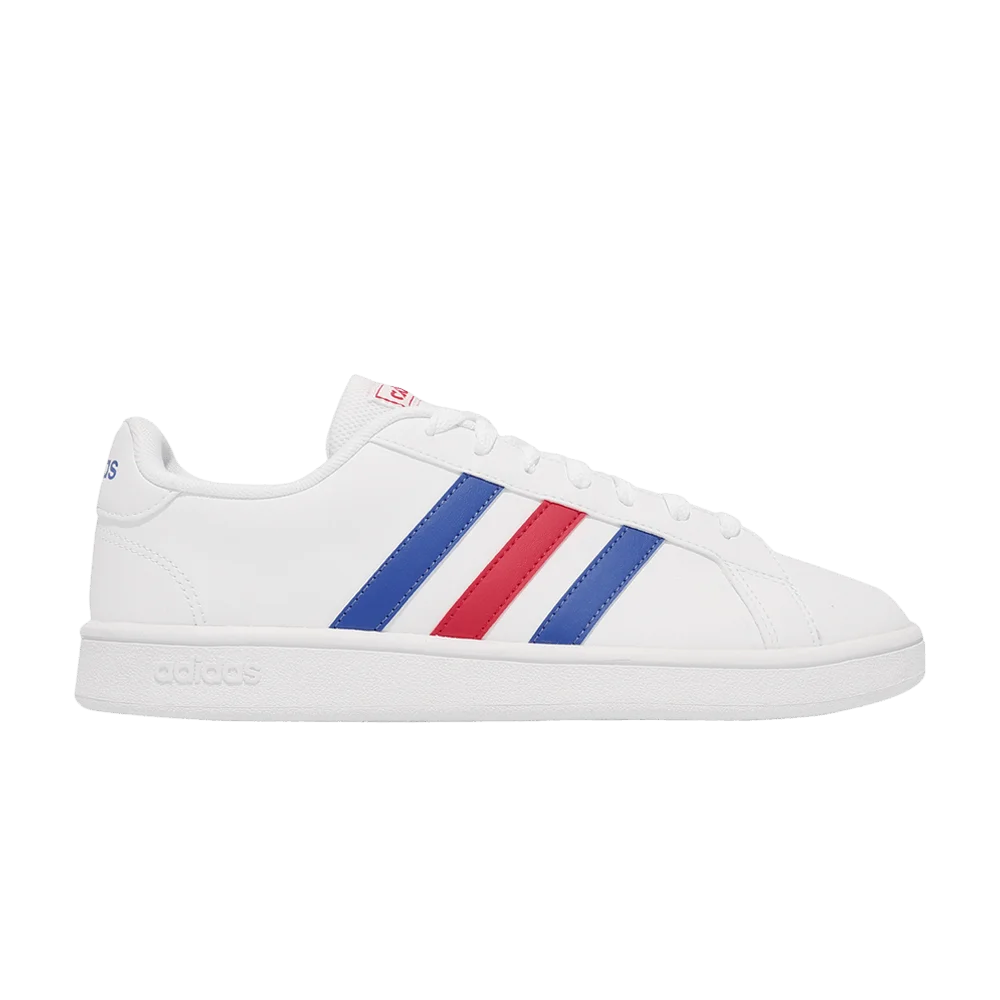 Кроссовки Adidas Grand Court Base 'White Blue Active Red'