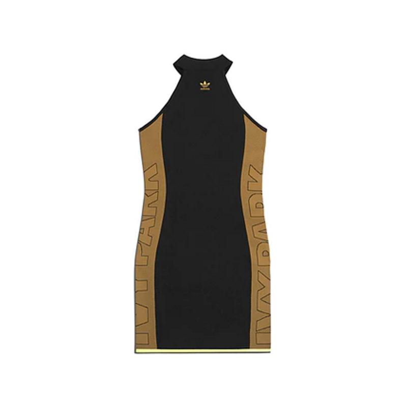 Платье adidas Ivy Park Knit Logo Dress (Plus Size) Black/Mesa