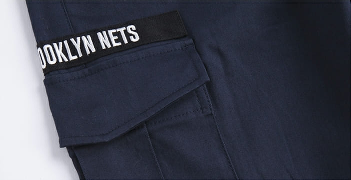 Спортивные штаны 2018 NBA Brooklyn Nets Navy Pants