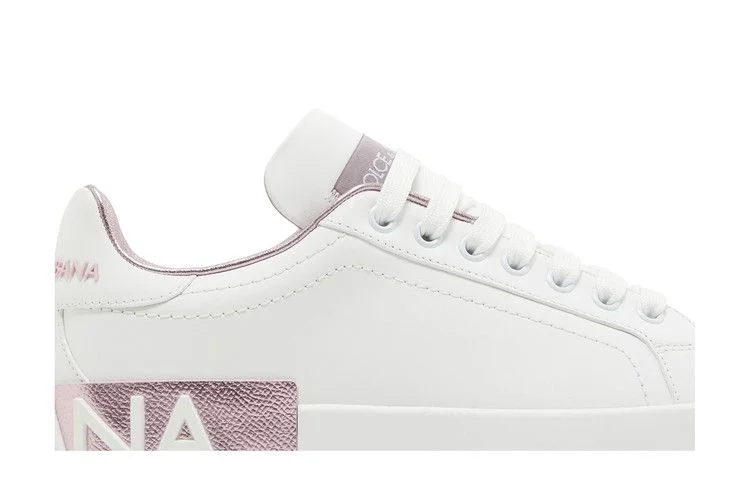 Кроссовки Dolce & Gabbana Wmns Portofino 'White Pink'