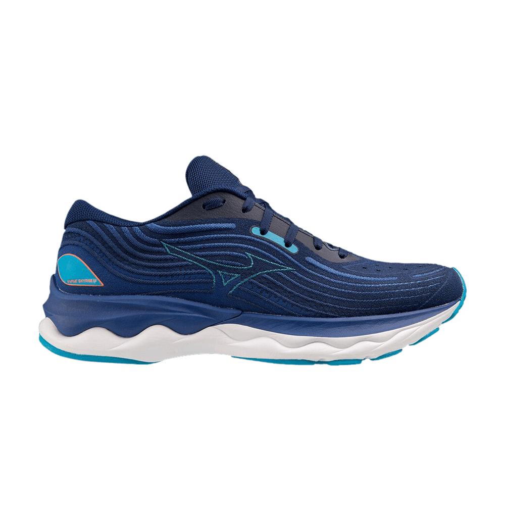 Кроссовки Mizuno Wave Skyrise 4 'Blue Depths Neonflame'