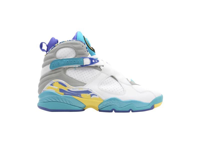 Кроссовки Wmns Air Jordan 8 Retro 'White Aqua'