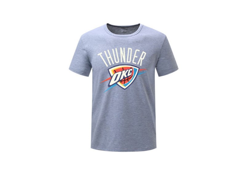 Футболка 2016 OKC Thunder 0 Westbrook Grey Tee