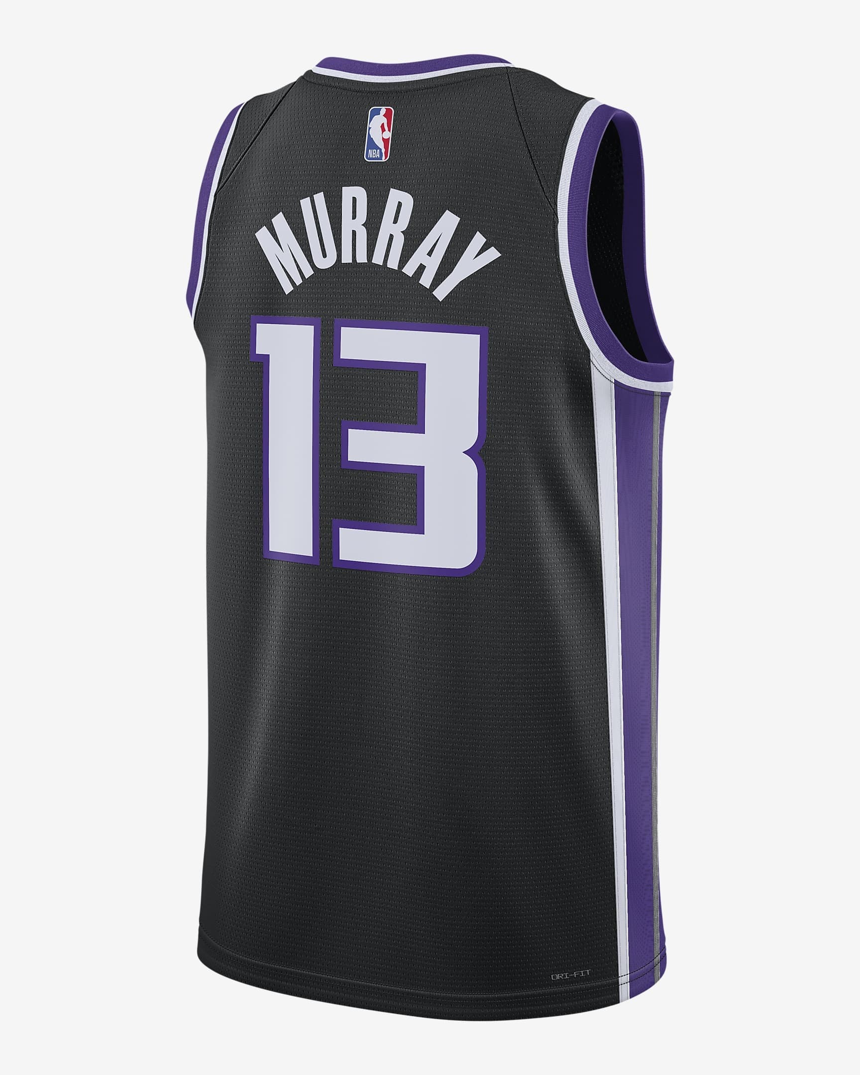 Баскетбольная джерси 2023-24 Sacramento Kings Keegan Murray #13 Swingman Icon Edition Black Jersey