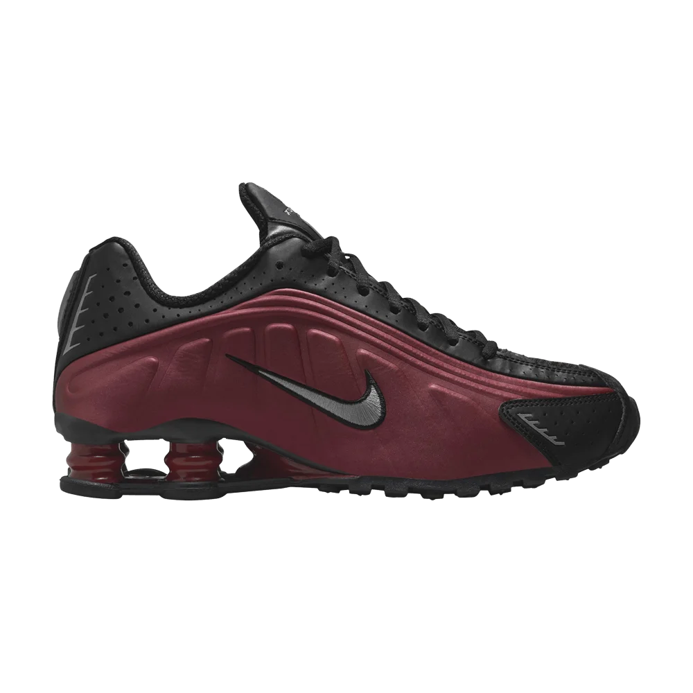 Krossovki-Nike-Wmns-Shox-R4-Black-Team-Red