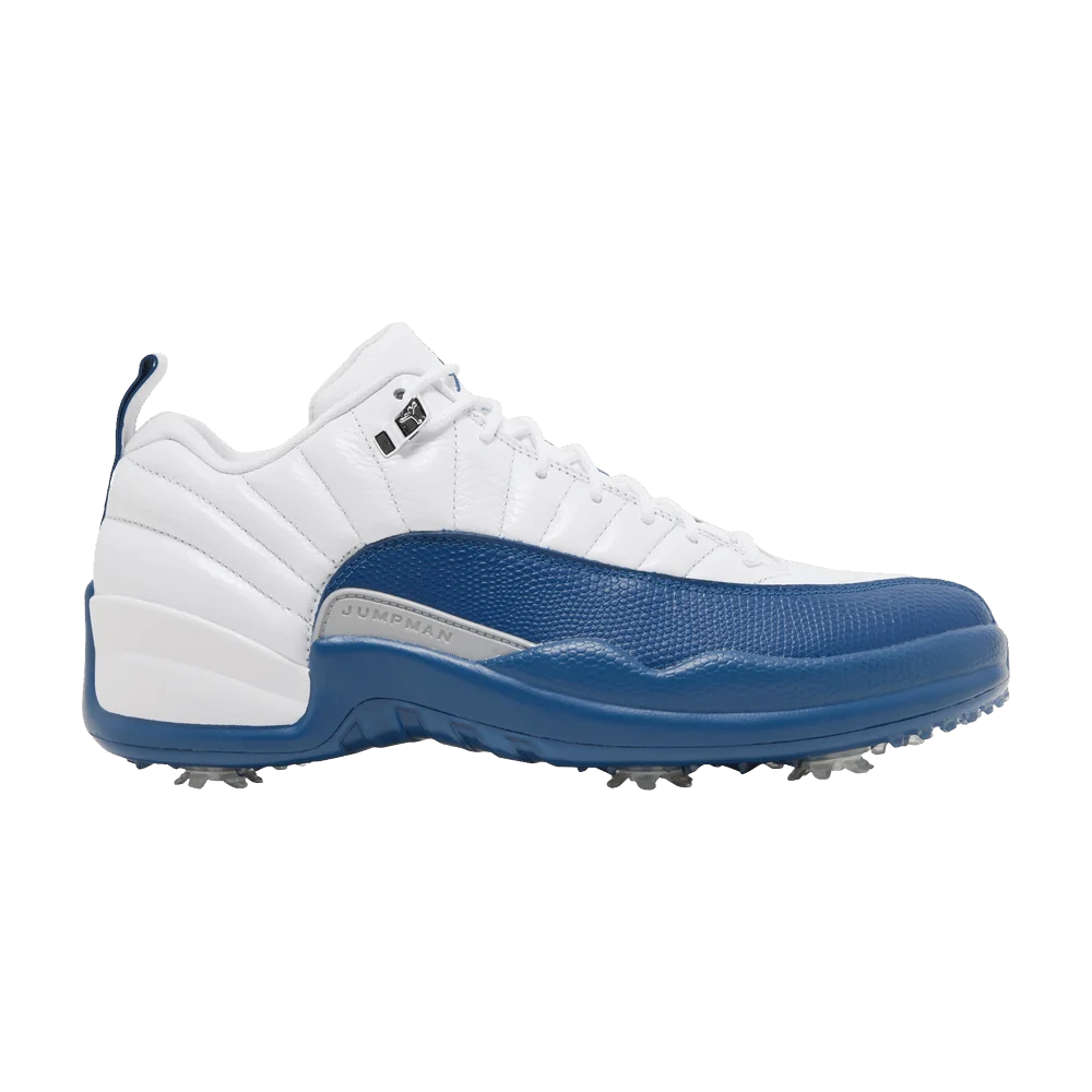 Krossovki-Air-Jordan-12-Low-Golf-French-Blue