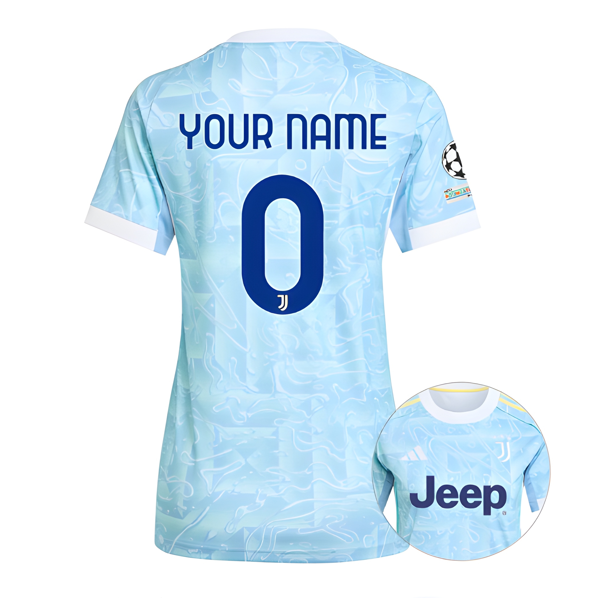 Женское футбольное джерси JUVENTUS away jersey 25/26 CUSTOM