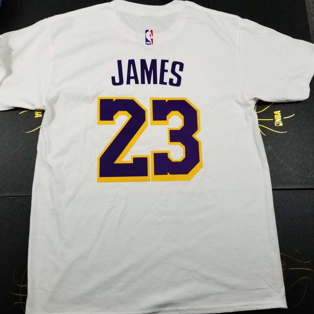 Футболка 2018-19 LeBron James Lakers White Tee