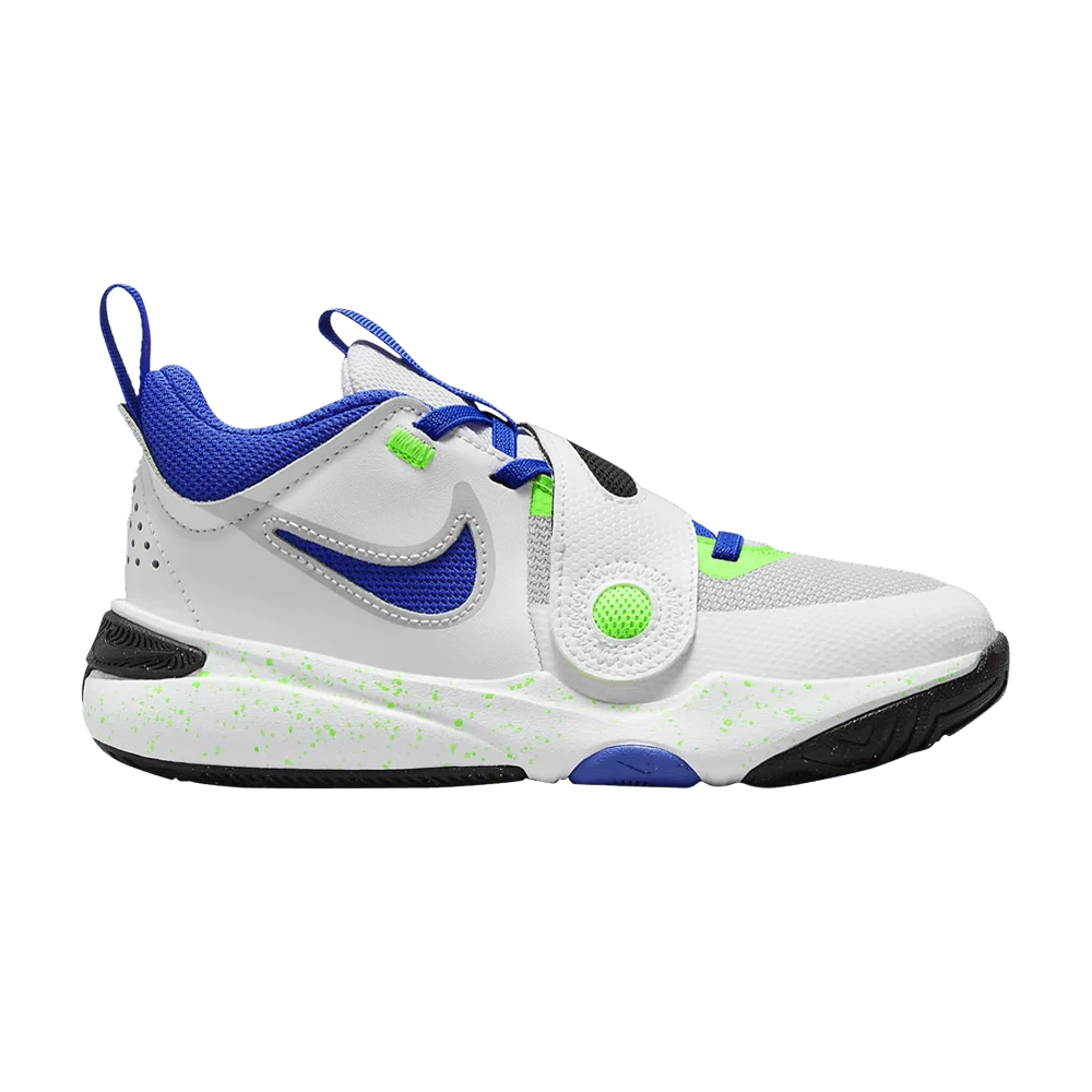 Кроссовки Nike Team Hustle D11 PS 'Green Strike Racer Blue'