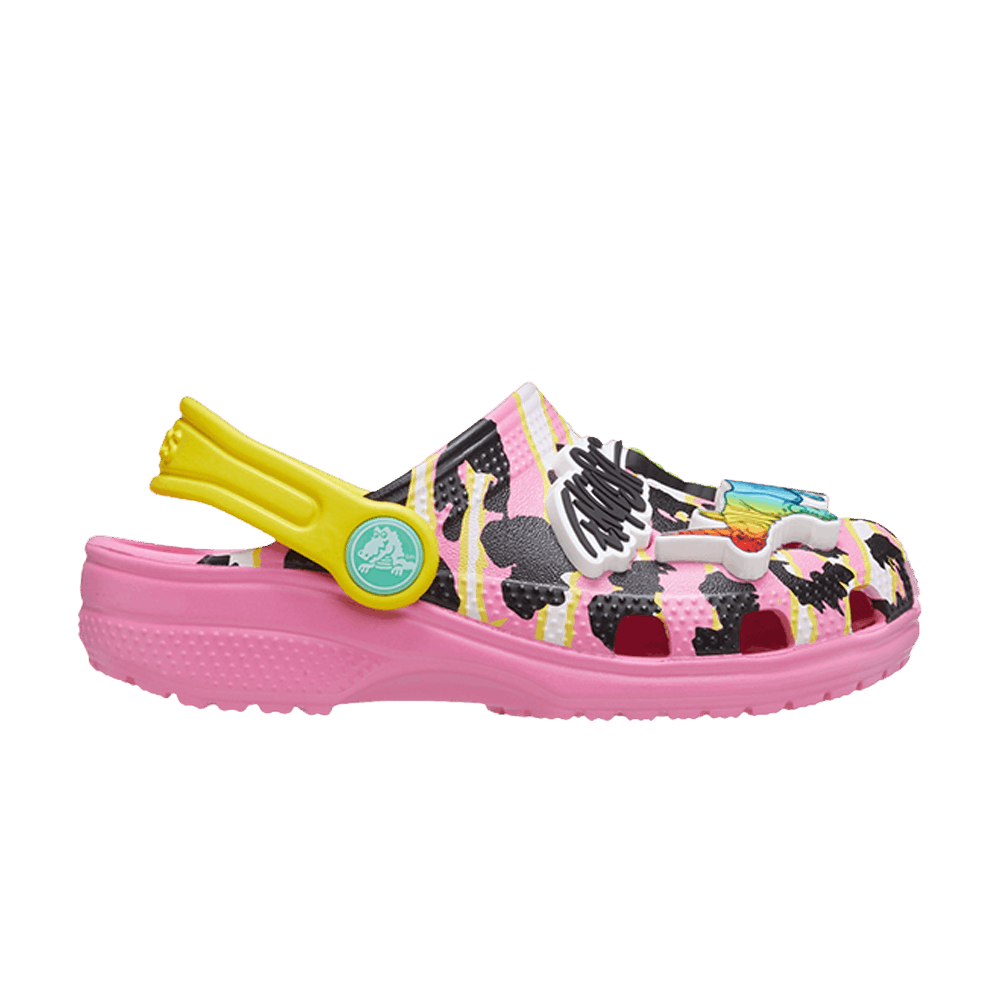 Кроссовки Crocs Ron English x Classic Clog Kids 'Party Animals - Pink Lemonade'