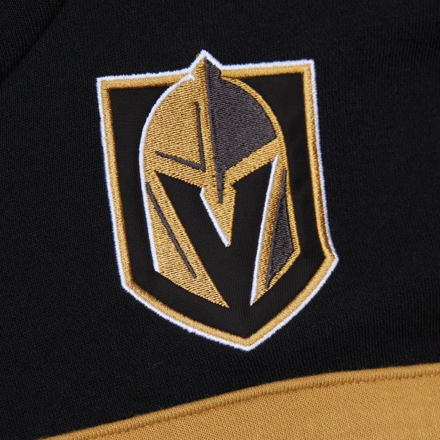 Худи Mitchell & Ness Black Vegas Golden Knights Head Coach Fleece Pullover Hoodie