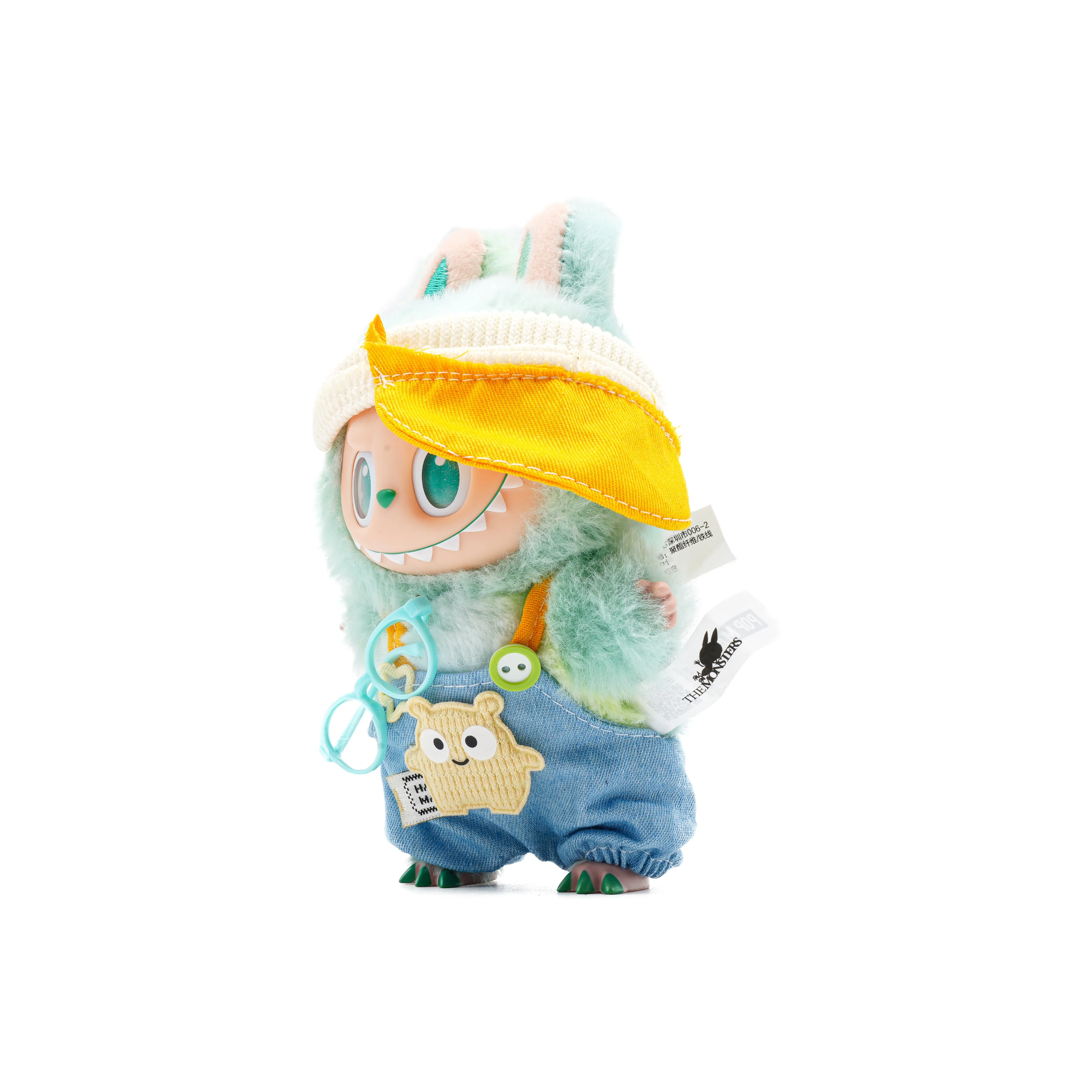 Виниловая фигурка-брелок POP MART LABUBU THE MONSTERS Front High Energy Series – Lime 3.0 Calm Confirmation