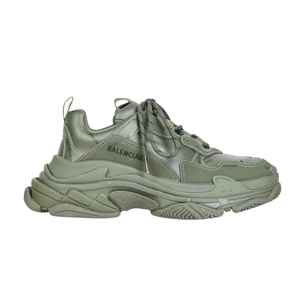 Кроссовки Balenciaga Triple S Sneaker 'Allover Logo - Dark Green'