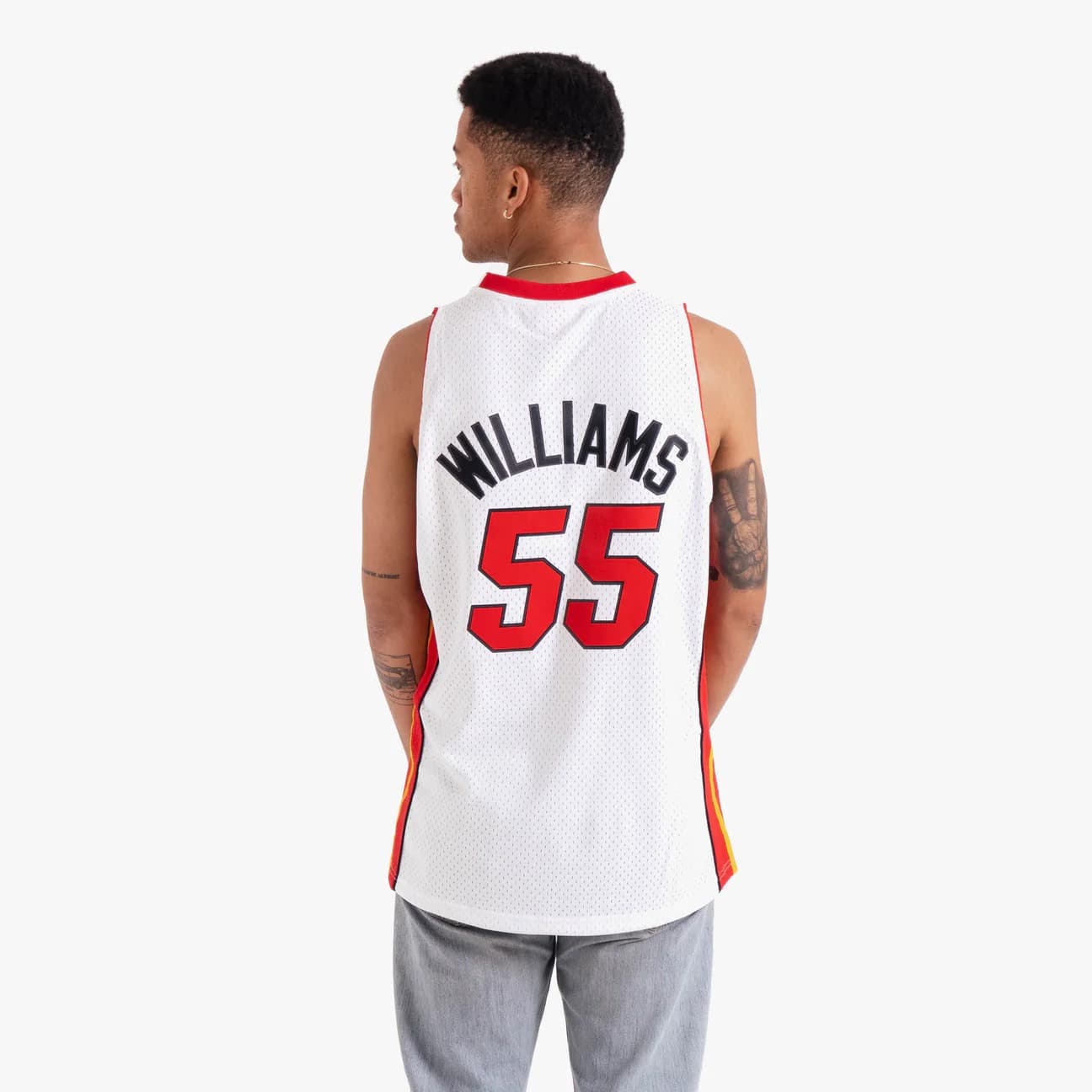 Баскетбольная джерси 2005-06 Miami Heat Jason Williams #55 Swingman Hardwood Classic White Jersey