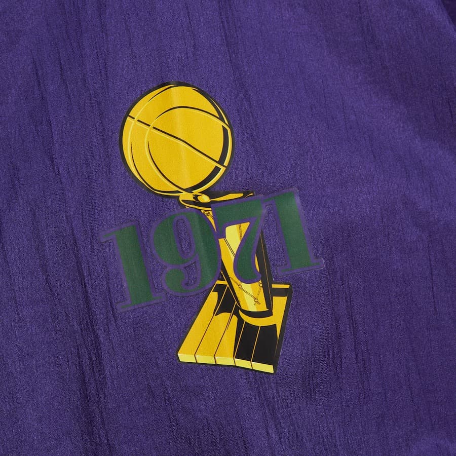 Анорак Mitchell & Ness Purple Milwaukee Bucks Team OG 3.0 Anorak Quarter-Zip Jacket