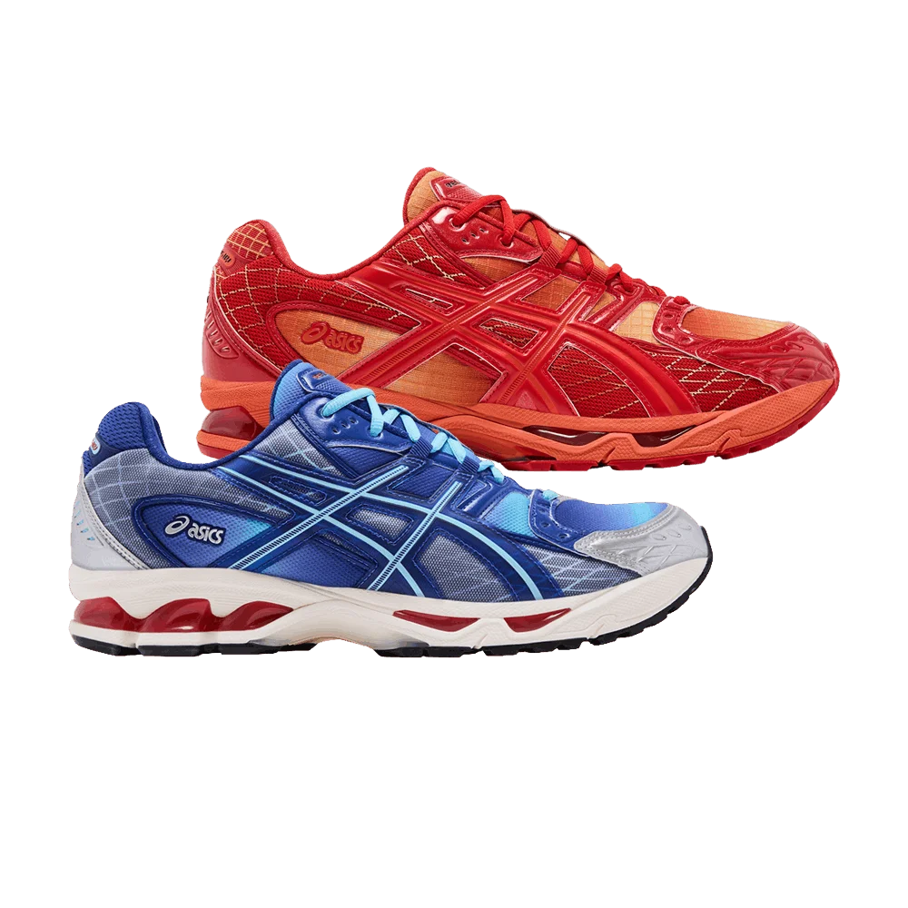 Кроссовки Marvel vs. Capcom x Kith x ASICS Gel Nimbus 10.1 'Double Box - Iron Man vs. Mega Man' With Comic Book
