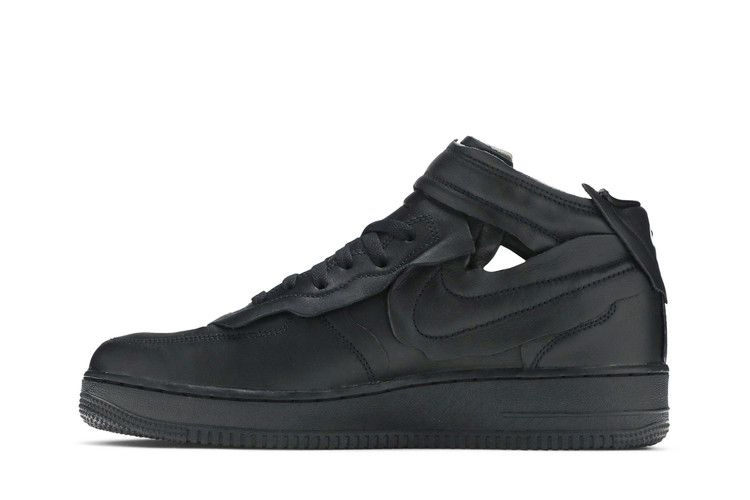 Кроссовки Comme des Garçons x Nike Air Force 1 Mid 'Triple Black'