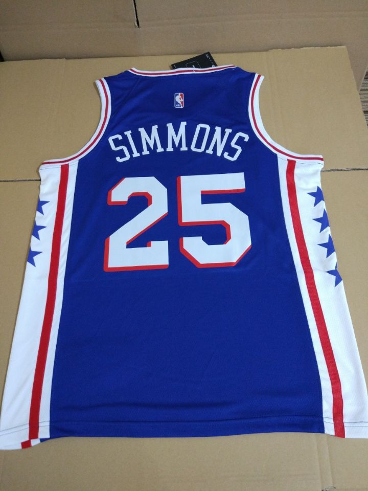 Баскетбольная джерси 2017-18 Ben Simmons Philadelphia 76ers #25 Icon Blue