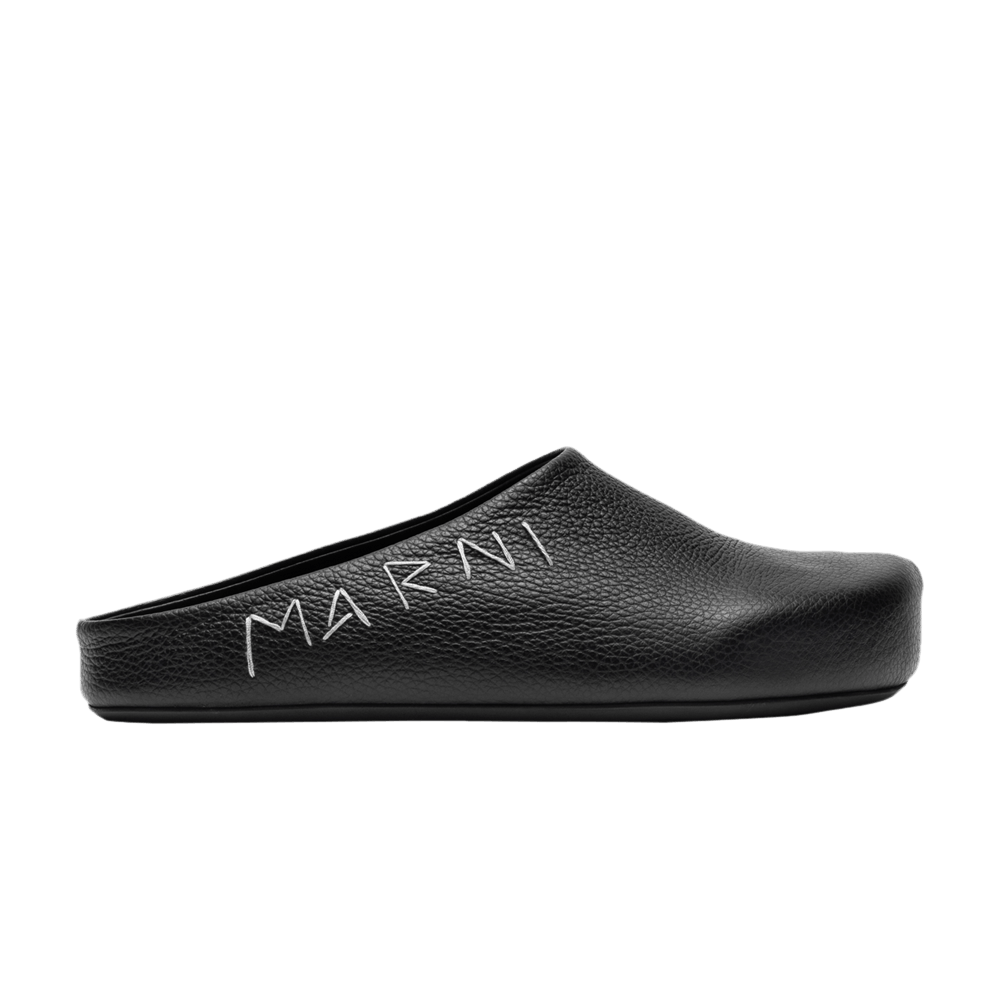 Кроссовки Marni Fussbett Sabot 'Black Logo Embroidered'