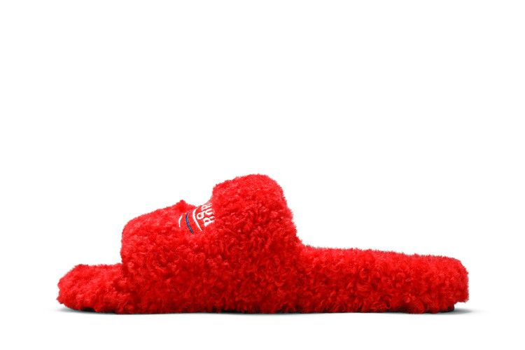 Кроссовки Balenciaga Wmns Furry Slides 'Red'