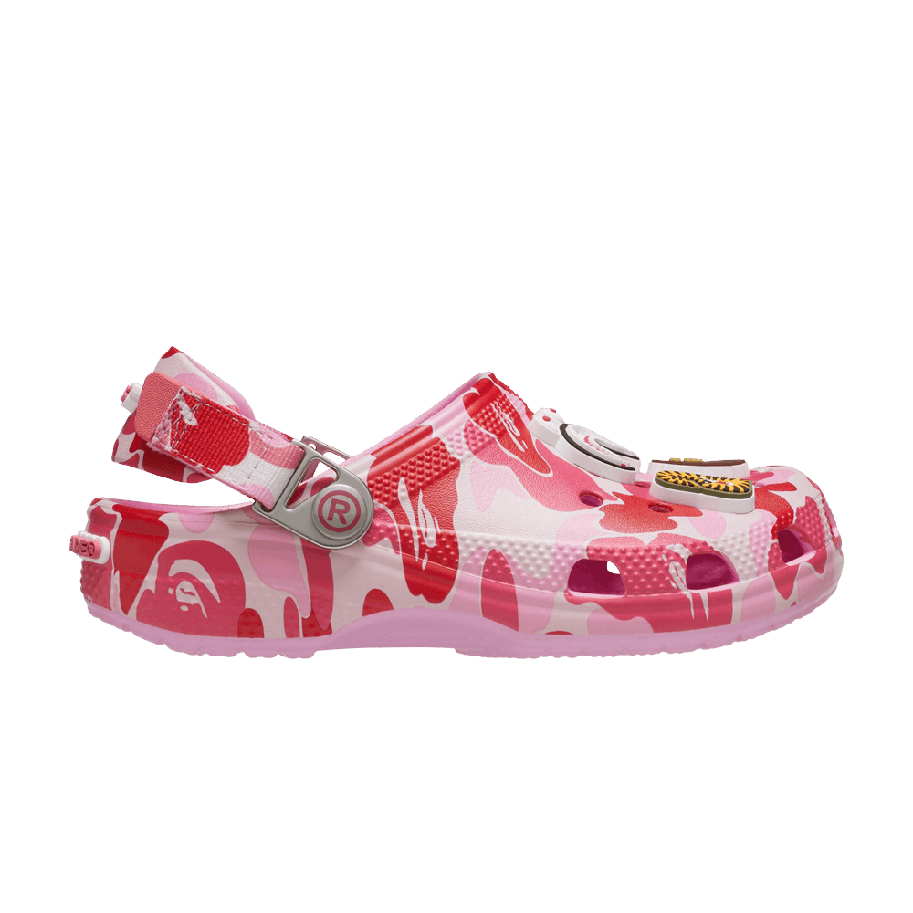 Кроссовки Crocs BAPE x Classic Clog Kids 'ABC Camo - Pink'