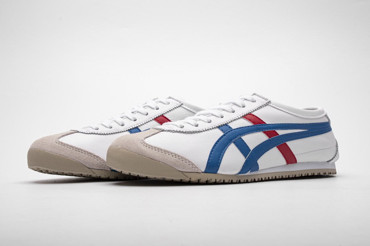 Кроссовки Onitsuka Tiger Mexico 66 White Blue Red