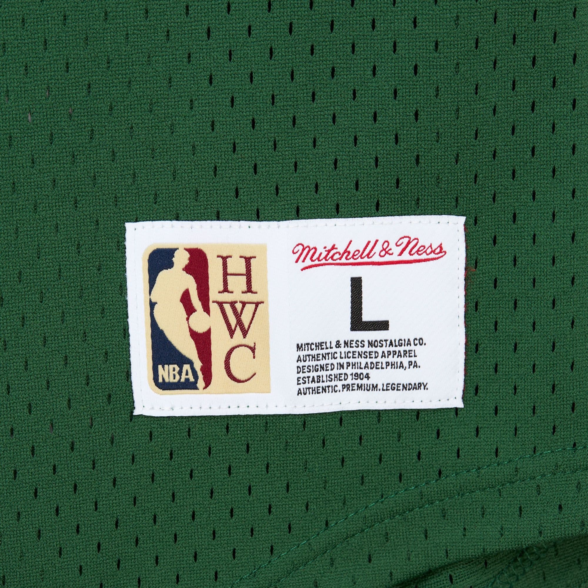 Футболка Mitchell & Ness Fashion Mesh V-Neck Vintage Logo Milwaukee Bucks