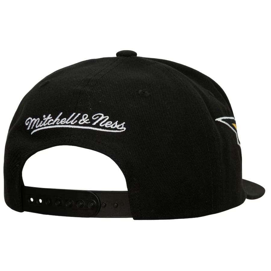 Бейсболка Mitchell & Ness Black Pittsburgh Penguins Vintage Double Trouble Snapback Hat