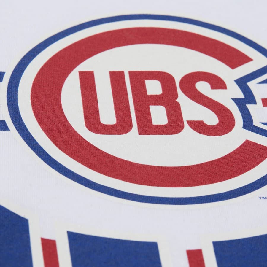 Футболка Mitchell & Ness White Chicago Cubs Cooperstown Collection Team Origins Premium T-Shirt