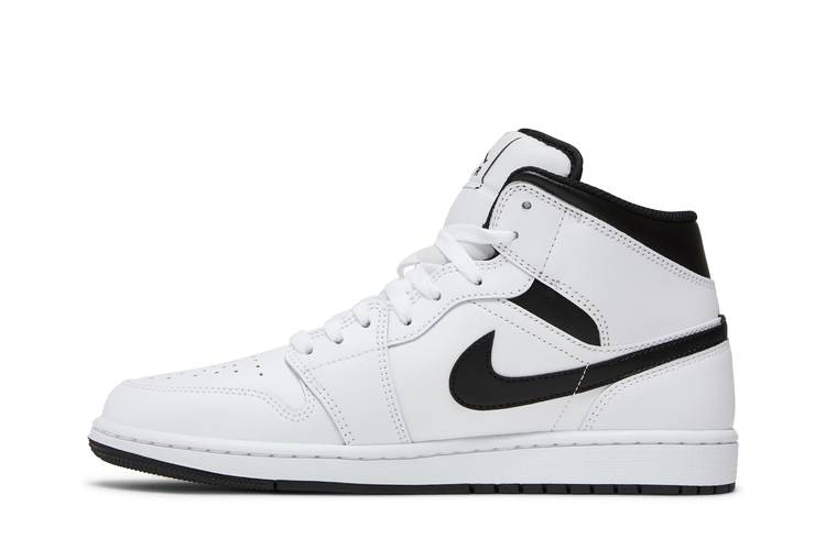 Кроссовки Air Jordan 1 Mid 'White Black'