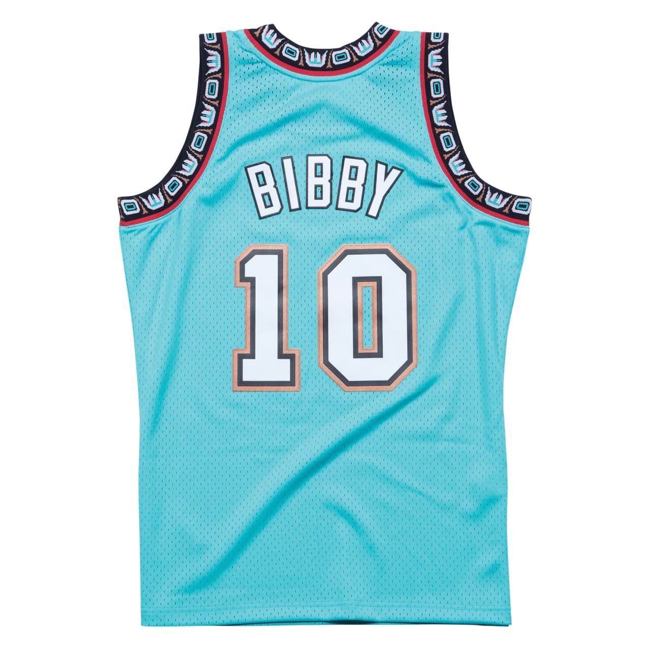 Баскетбольная джерси 1998-99 Vancouver Grizzlies Mike Bibby #10 Swingman Hardwood Classics Teal Jersey