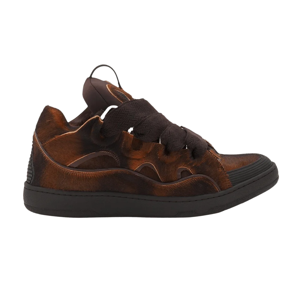 Кроссовки Lanvin Curb Sneakers 'Brown Pony Effect'