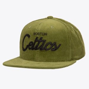 Mitchell-Ness-Olive-Boston-Celtics-Corduroy-Snapback-Hat-300x300