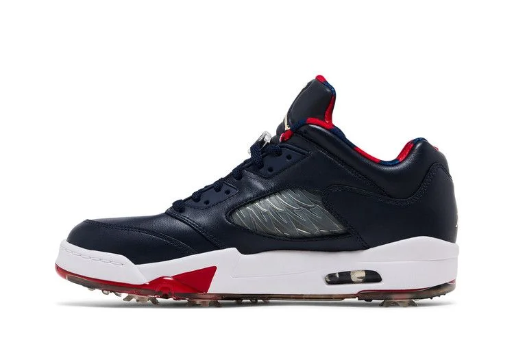 Кроссовки Air Jordan 5 Low Golf 'Obsidian Red'