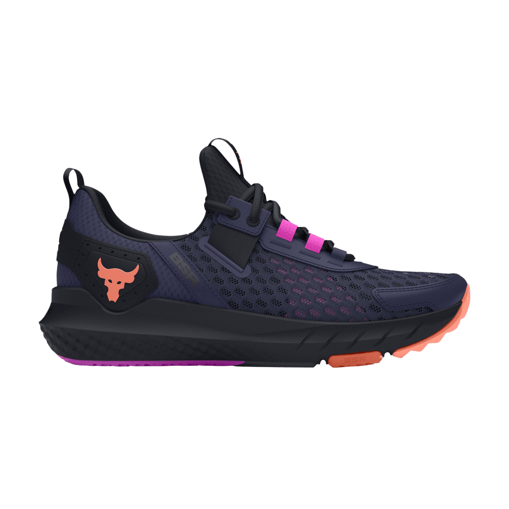 Кроссовки Under Armour Project Rock BSR 4 GS 'Midnight Navy Flare Orange'