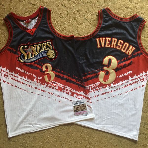 Баскетбольная джерси 1997-98 Allen Iverson Philadelphia 76ers Independence