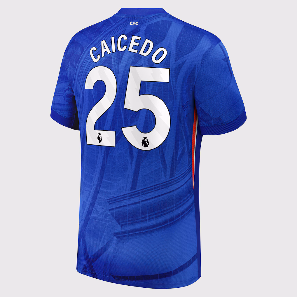 Детское футбольное джерси Chelsea Nike Dri-FIT ADV Home Match Shirt 2025-26 - Kids with Caicedo 25