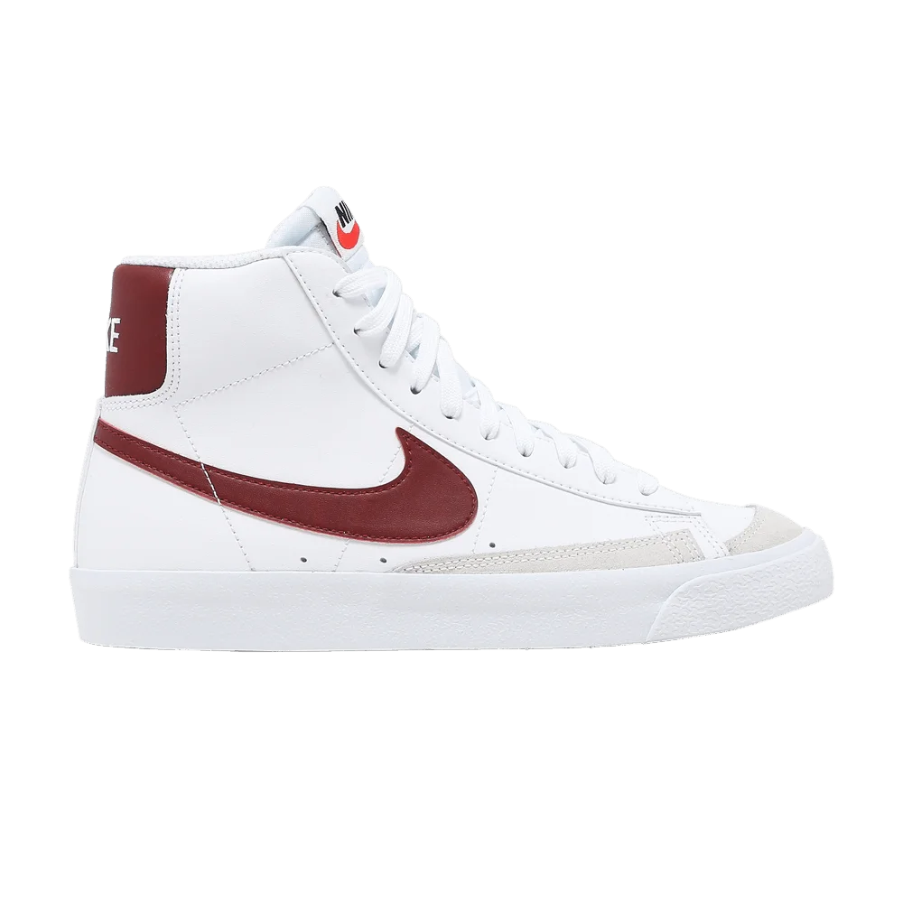 Krossovki-Nike-Blazer-Mid-77-GS-White-Team-Red