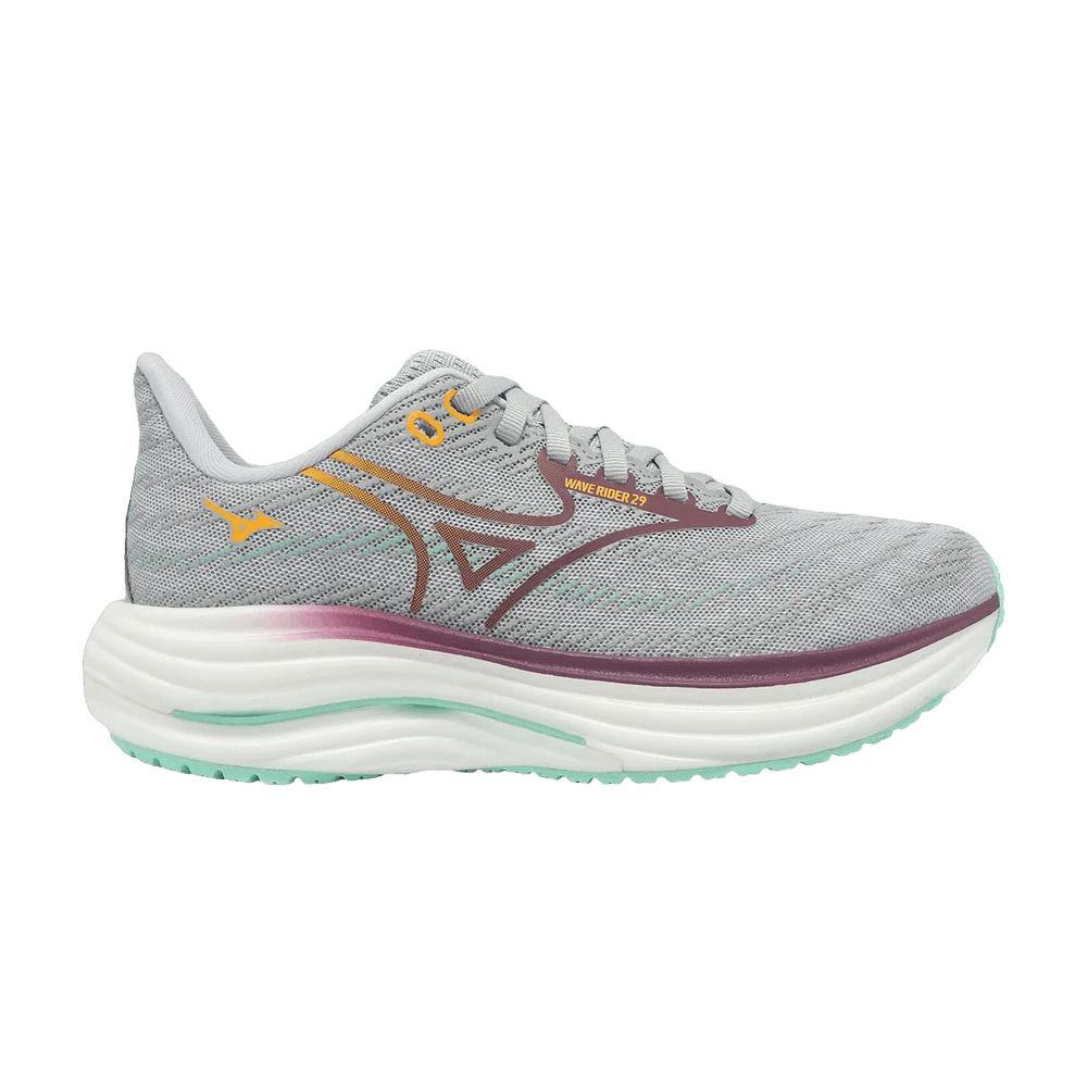 Krossovki-Mizuno-Wmns-Wave-Rider-29-Light-Grey-Purple