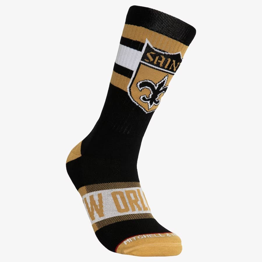 Спортивные носки Mitchell & Ness New Orleans Saints Hail Mary Crew Socks