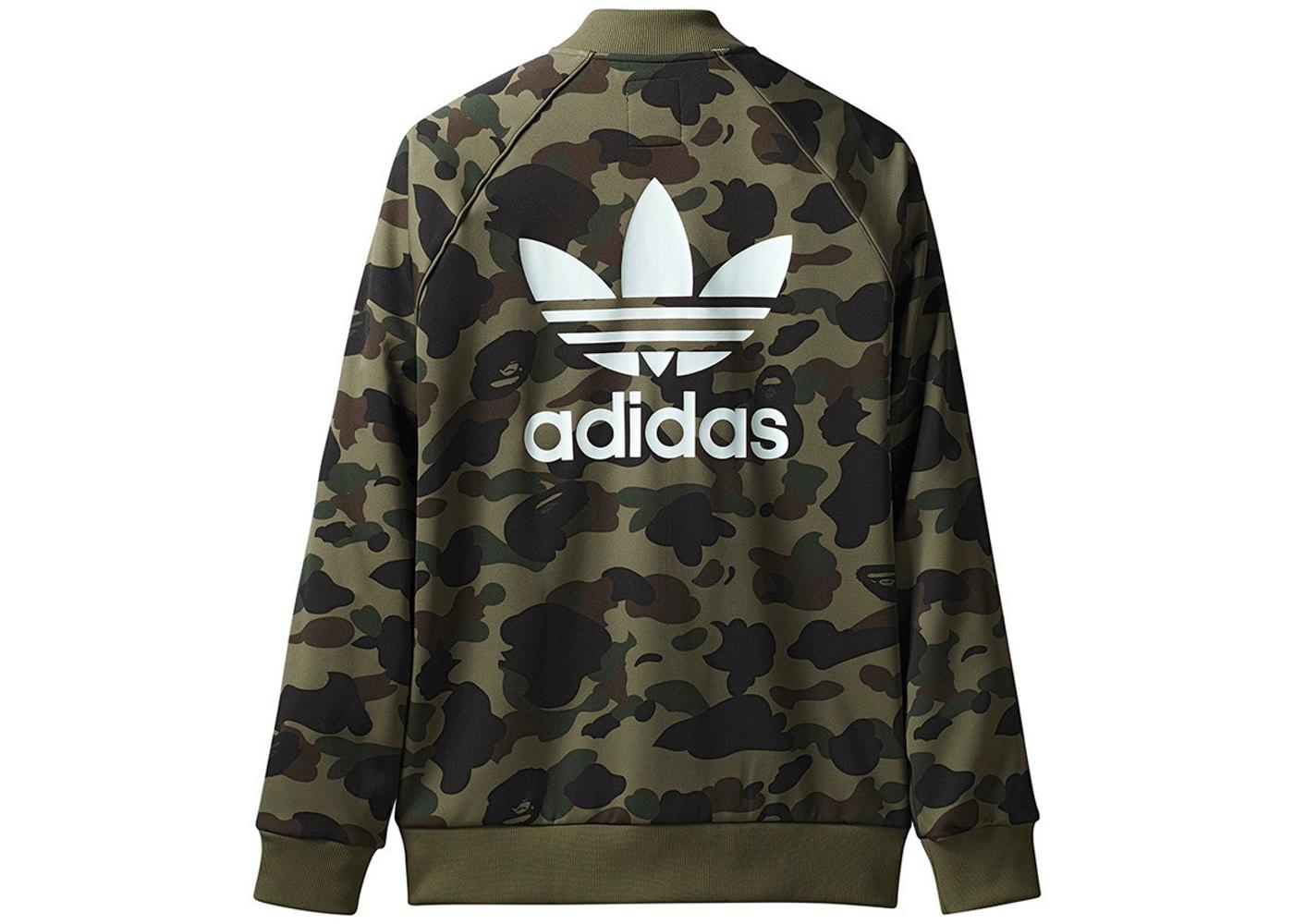 Олимпийка Bape x adidas adicolor Track Top Olive Cargo