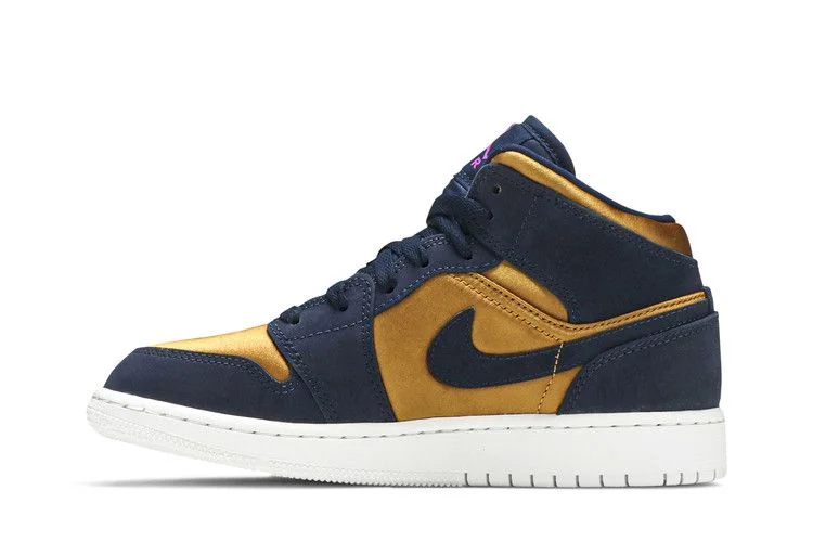 Кроссовки Air Jordan 1 Mid SE GS 'Obsidian Desert Ochre'