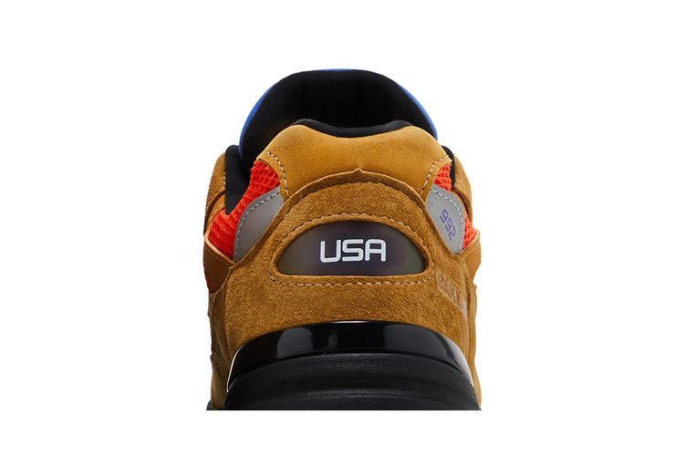 Кроссовки Action Bronson x New Balance 992 Made in USA 'Tan Orange Blue'