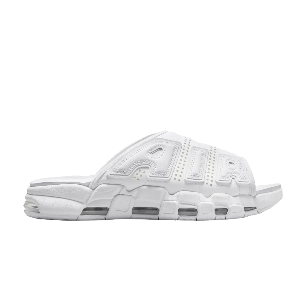 Nike Air More Uptempo Slide 'Triple White'