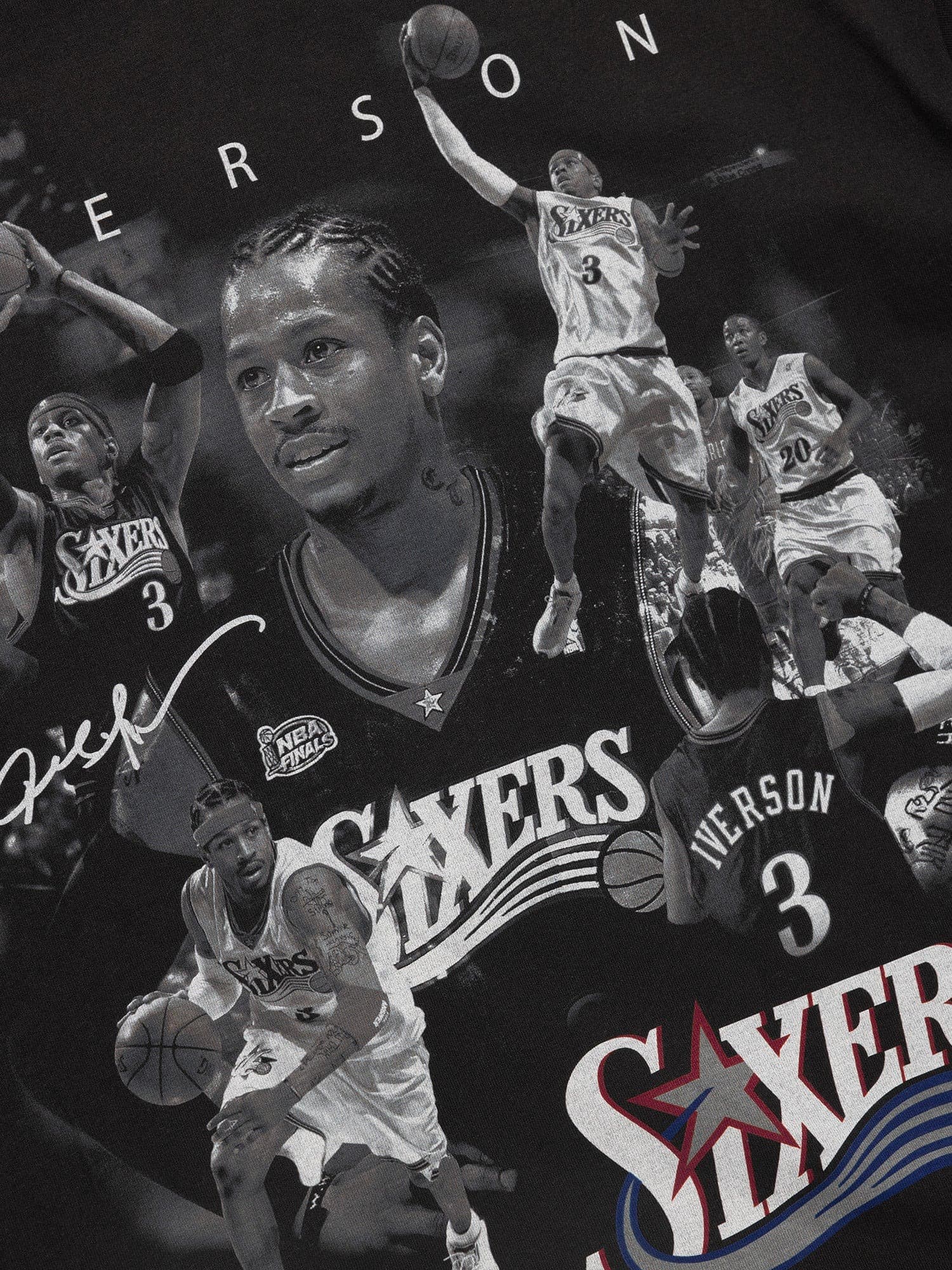 Футболка Mitchell & Ness Allen Iverson Philadelphia 76ers Player Photo T-Shirt