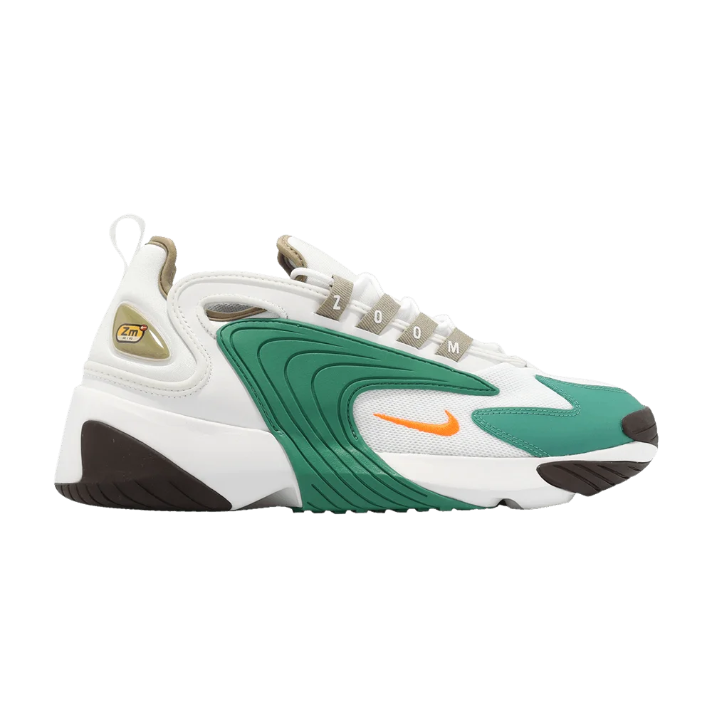Кроссовки Nike Zoom 2K 'White Total Orange Green'
