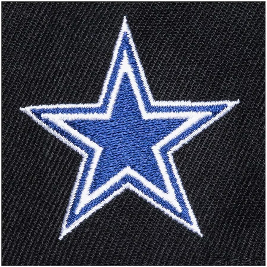 Бейсболка Mitchell & Ness Black Dallas Cowboys Triple Play Snapback Hat