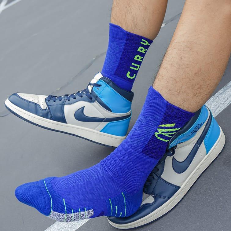 Спортивные носки Ehot Curry Blue-Green Quarter Socks